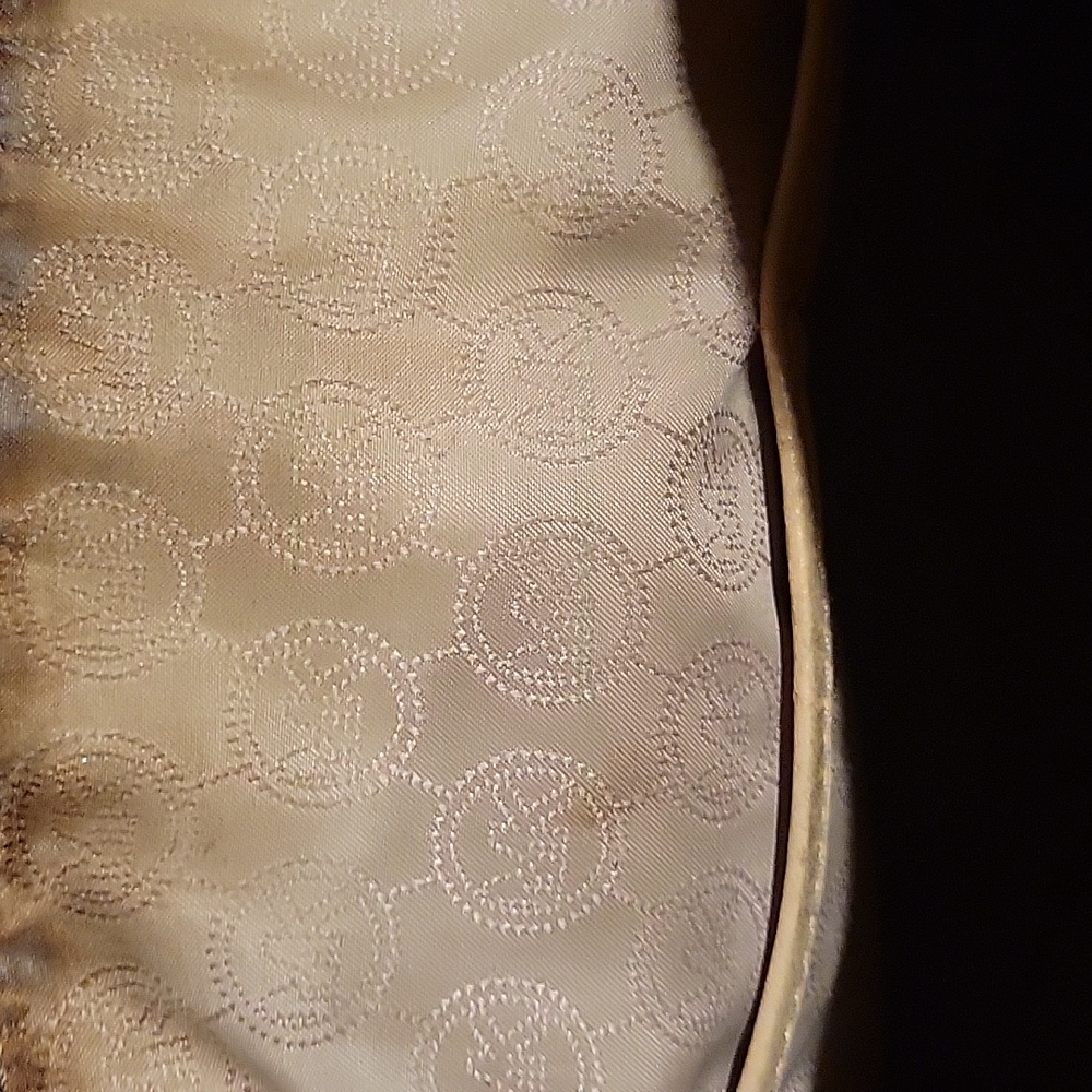 Michael Kors brown,  gold, and neutral lg. purse - Picture 7 of 8